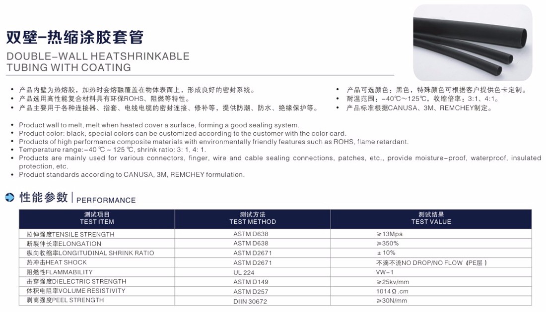 雙壁熱縮套管 雙壁熱縮套管